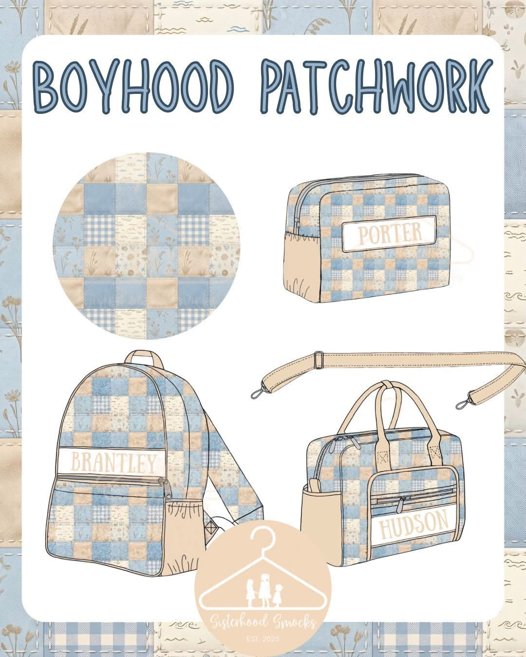 Boyhood Patchwork Luggage-ETA NOVEMBER