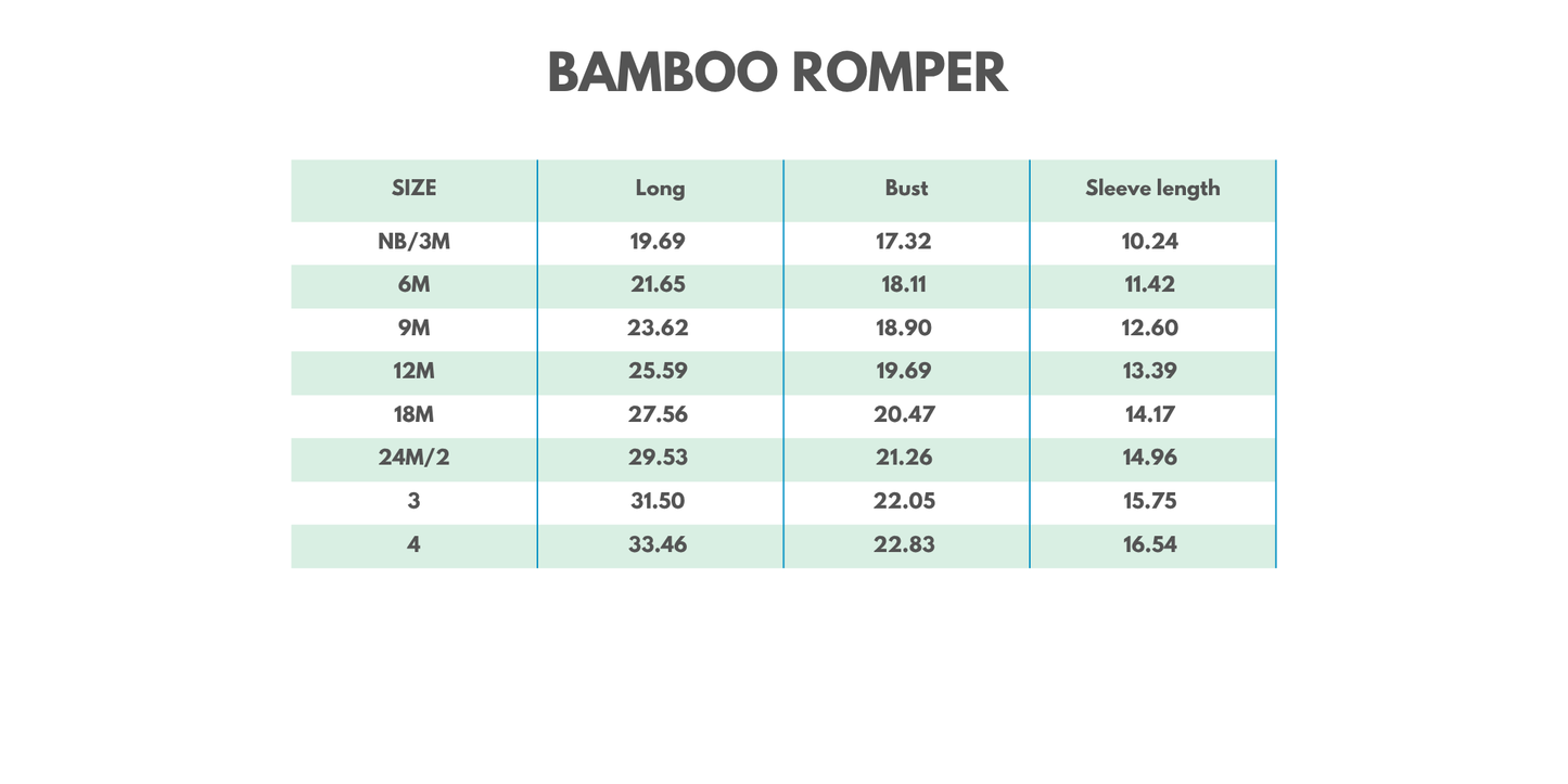 Blue Turtle Bamboo Romper